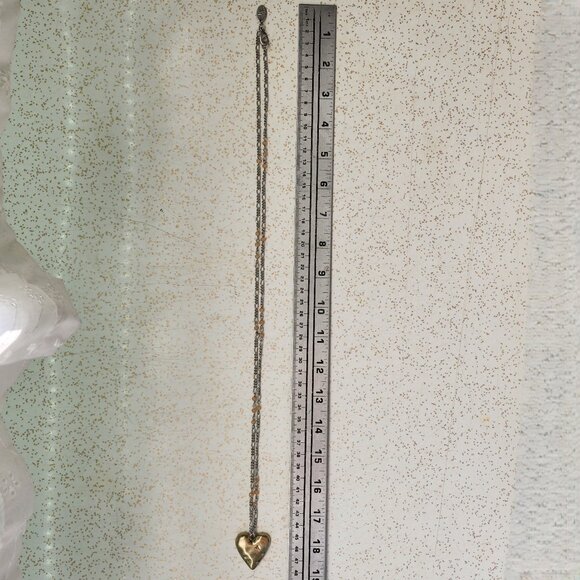 BFD Heart Pendant on Chain with Pink Beads - Picture 8 of 9